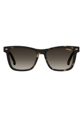 Carrera Eyewear 54mm Gradient Rectangular Sunglasses