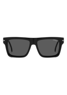 Carrera Eyewear 54mm Polarized Rectangular Sunglasses