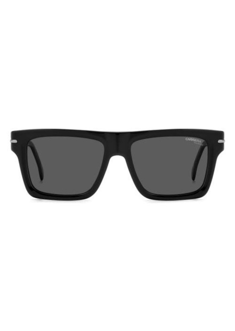 Carrera Eyewear 54mm Polarized Rectangular Sunglasses