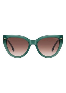 Carrera Eyewear 55mm Gradient Cat Eye Sunglasses