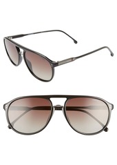 Carrera Eyewear 58mm Polarized Aviator Sunglasses