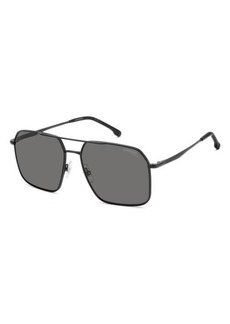 Carrera Eyewear 59mm Polarized Aviator Sunglasses