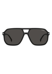 Carrera Eyewear 59mm Polarized Rectangular Sunglasses