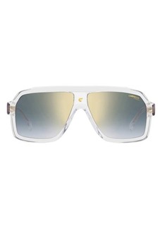 Carrera Eyewear 60mm Gradient Polarized Rectangular Sunglasses