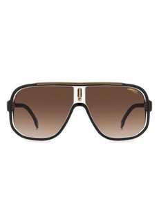 Carrera Eyewear 63mm Oversize Rectangular Navigator Sunglasses