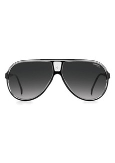 Carrera Eyewear 63mm Polarized Aviator Sunglasses