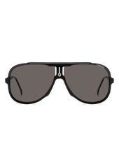 Carrera Eyewear 64mm Oversize Aviator Sunglasses
