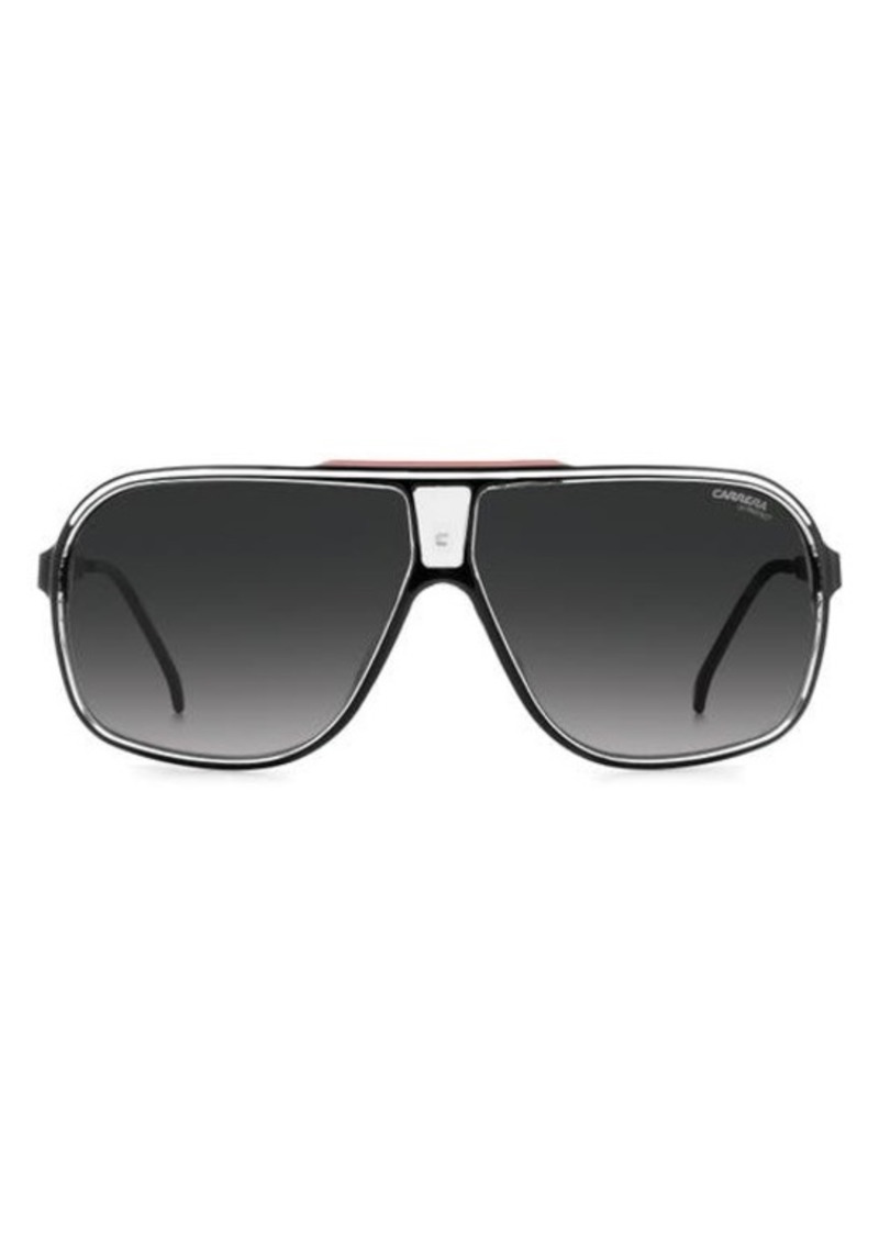 Carrera Eyewear Grand Prix 64mm Polarized Navigator Sunglasses