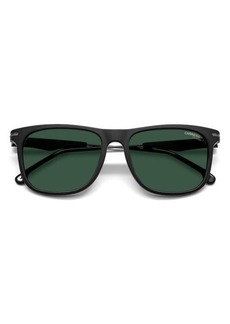 Carrera Eyewear Polarized Sunglasses in Matte Black /Green Polar at Nordstrom