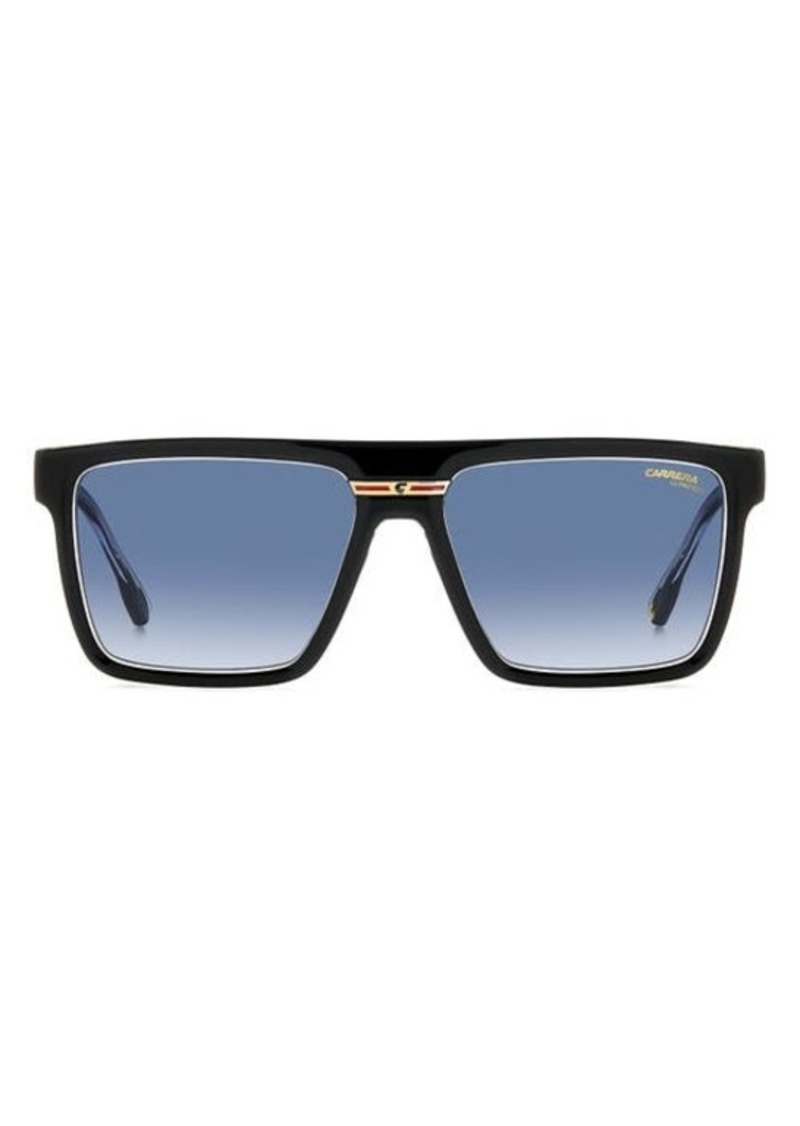 Carrera Eyewear Victory 58mm Gradient Flat Top Sunglasses