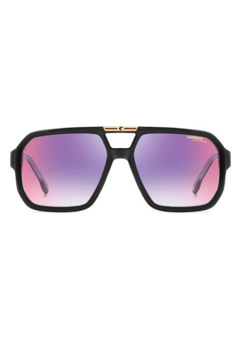 Carrera Eyewear Victory 60mm Gradient Square Sunglasses