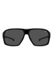 Carrera Eyewear x Dacati Carduc 66mm Oversize Rectangle Flat Top Sunglasses
