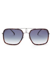 Carrera Men's Brow Bar Square Sunglasses, 59mm