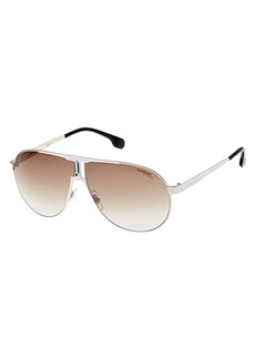 CARRERA Unisex 1005/S White Frame Gradient Lens Aviator Sunglasses