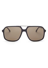 Carrera Unisex Polarized Brow Bar Square Sunglasses, 59mm