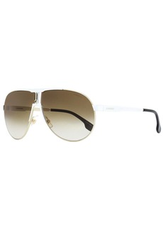 Carrera Unisex Pilot Sunglasses 1005/S B4EHA White/Gold 66mm