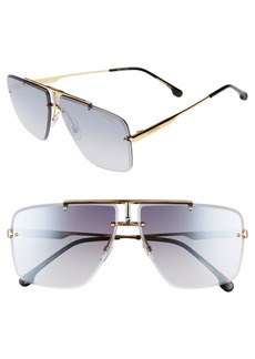 Carrera Eyewear 64mm Navigator Sunglasses in Gold Black at Nordstrom