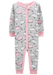 Carter's Baby Girls Whale Footless Pajamas