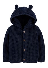 Carter's Baby Boys Hooded Cotton Cardigan Sweater