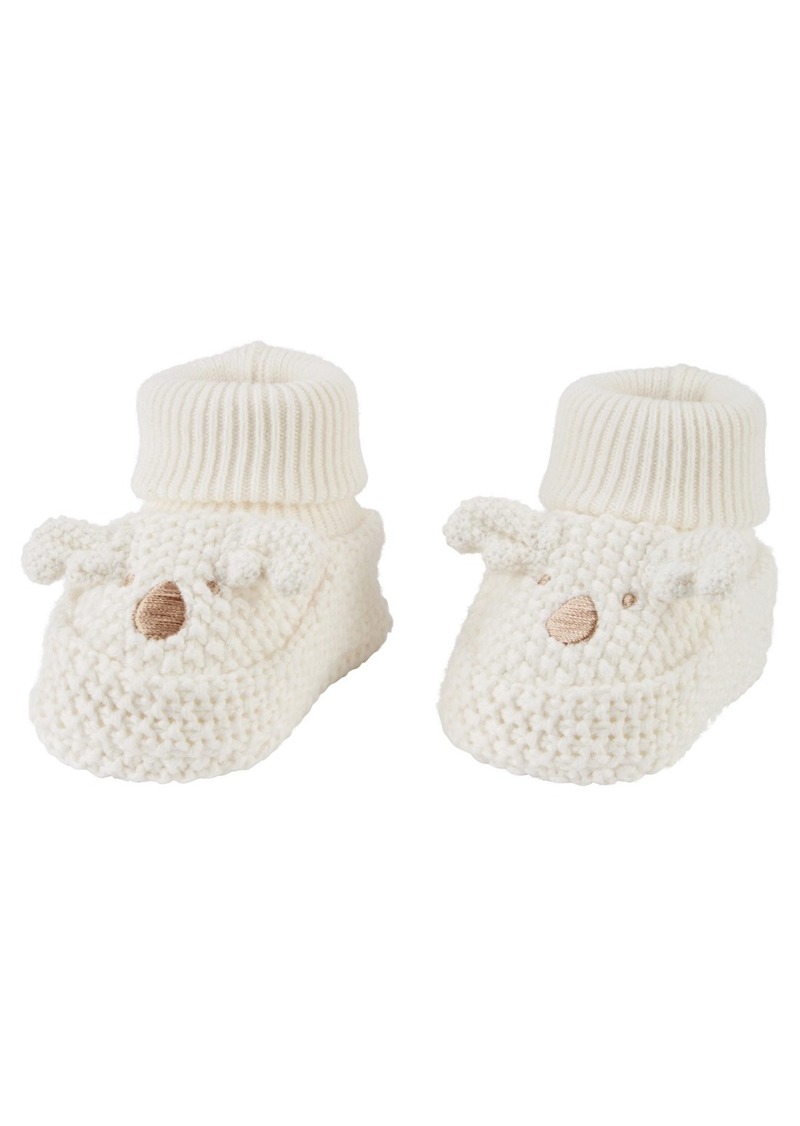 Carter's Baby Boys or Baby Girls Koala Crochet Booties - White