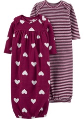 Carter's Baby Girl 2-Pack Sleeper Gowns