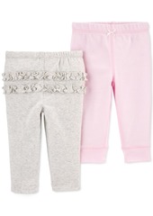 Carter's Baby Girls 2-Pack Pull-On Pants