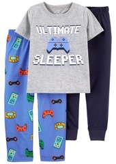 Carter's Big Boys 3 Piece Gamer Loose Fit Pajama Set