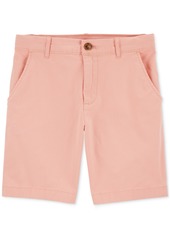 Carter's Little Boys Pastel Stretch Chino Shorts - Pink