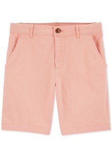 Carter's Little Boys Pastel Stretch Chino Shorts - Pink