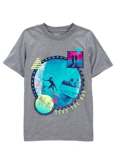 Carter's Big Boys Surfer Graphic Tee - Gray