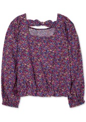 Carter's Little & Big Girls Floral Long-Sleeve Twill Top - Floral