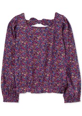 Carter's Little & Big Girls Floral Long-Sleeve Twill Top - Floral