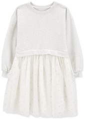 Carter's Little & Big Girls Long-Sleeve Fleece Dress - Print