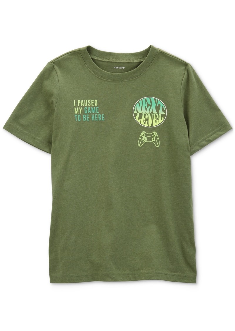 Carter's Little Boys and Big Boys Next Level Gamer T-Shirt - Green