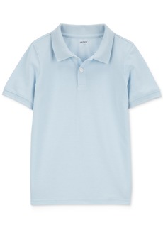 Carter's Big Boys Ribbed Collar Polo Shirt - Blue