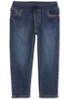 Carter's Toddler Boys Cotton Pull-On Drawstring Jeans - Blue