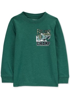 Carter's Toddler Boys Race Car Champ Graphic Long-Sleeve T-Shirt - Green