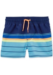 Carter's Toddler Boys Sunny Days Rash Guard Top and Striped Swim Shorts, 2 Piece Set - Assorted