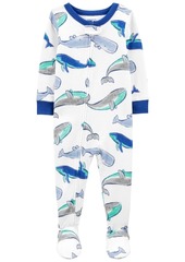 Carter's Toddler Boys Whale Cotton Footie Pajamas