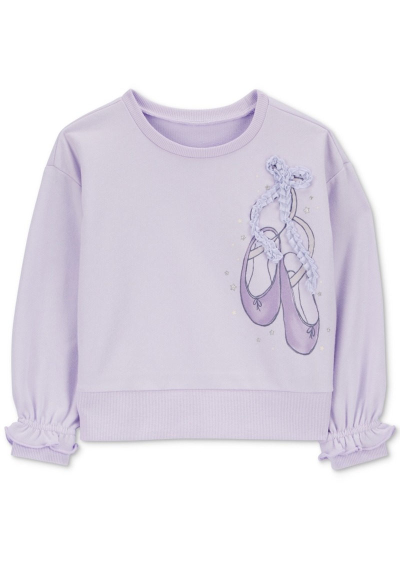 Carter's Toddler Girls Ballet French Terry Sweatshirt - Purple