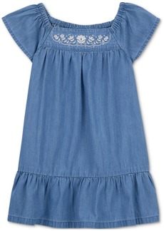 Carter's Toddler Girls Chambray Drop-Waist Dress - Blue