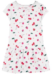 Carter's Toddler Girls Cherry Cotton Dress - Gray