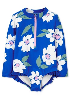 Carter's Toddler Girls Floral-Print One-Piece Rash Guard Swimsuit - Assorted