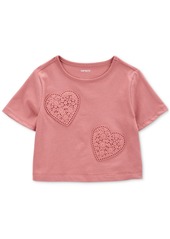 Carter's Toddler Girls Heart Boxy-Fit Graphic T-Shirt - Pink