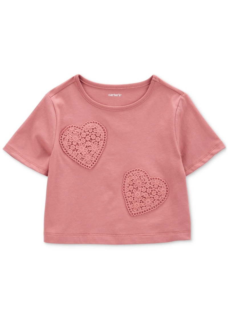 Carter's Toddler Girls Heart Boxy-Fit Graphic T-Shirt - Pink