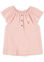 Carter's Toddler Girls Ice Cream Crinkle Jersey Top - Pink