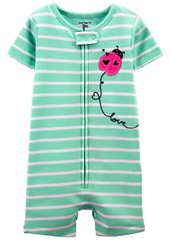 Carter's Toddler Girls Ladybug Snug Fit Romper Pajama Set