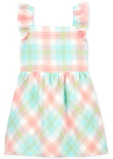 Carter's Toddler Girls Plaid Flutter Dress - Multi