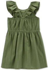 Carter's Toddler Girls Seersucker Woven Dress - Green