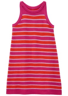 Carter's Toddler Girls Striped Tank Crochet Sweater Dress - Multi